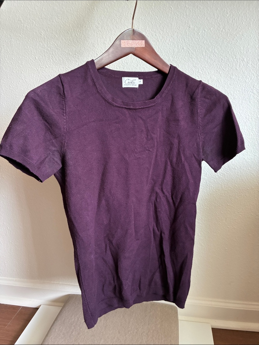 Cielo Women's Plum Knit Sweatshirt